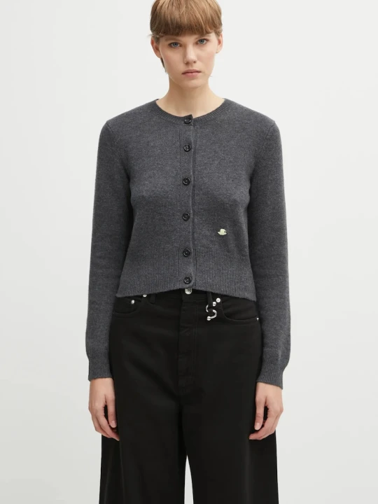Zdjęcie produktu JW Anderson kardigan wełniany Contrast Embroidery Cardigan