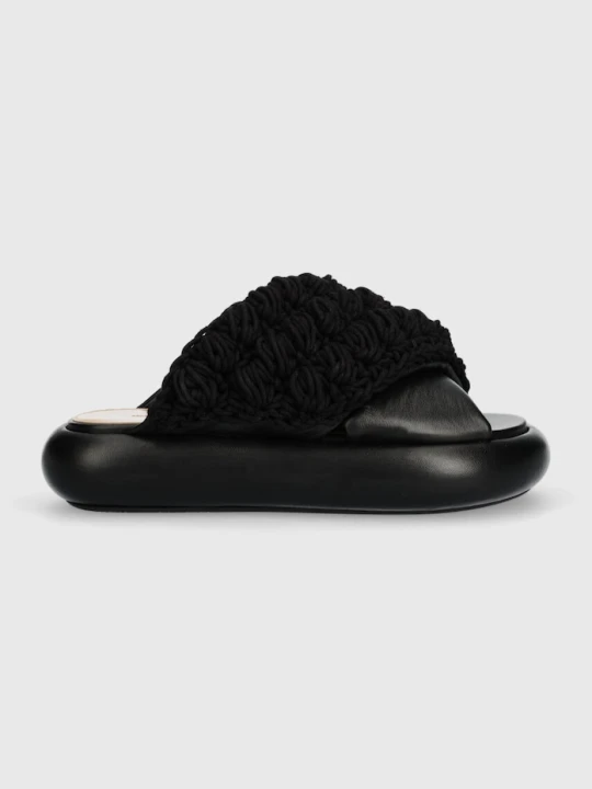 Zdjęcie produktu JW Anderson klapki Crochet Twister czarny