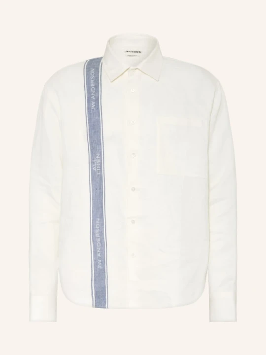 Zdjęcie produktu Jw Anderson Koszula Lniana O Kroju Comfort Fit weiss
