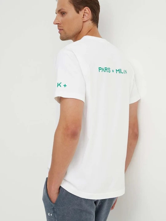 Zdjęcie produktu K+LUSHA t-shirt bawełniany beżowy