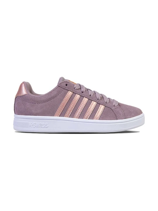Zdjęcie produktu K-Swiss sneakersy skórzane COURT TIEBREAK SDE fioletowy
