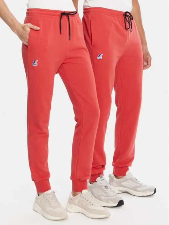 Zdjęcie produktu K-Way Spodnie dresowe Bishop K31313W Czerwony Slim Fit