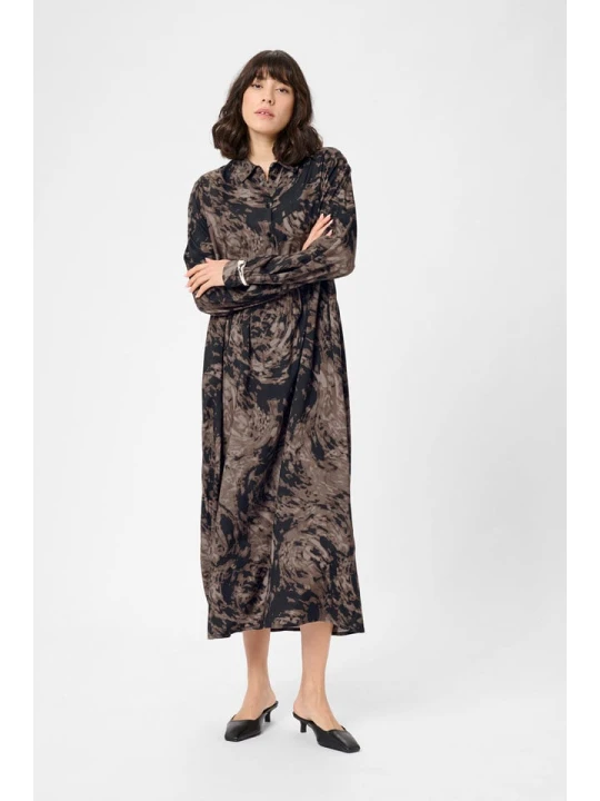 Zdjęcie produktu Kaffe Sukienka w kolorze czarno-brązowym rozmiar: 42