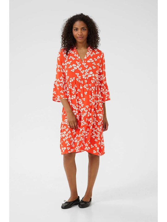 Zdjęcie produktu Kaffe Sukienka w kolorze czerwono-białym rozmiar: 40
