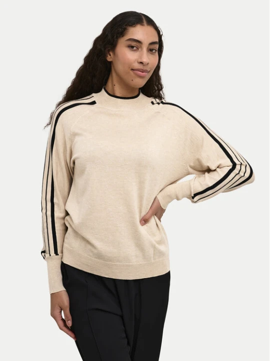Zdjęcie produktu Kaffe Sweter Henriette 10509113 Beżowy Regular Fit