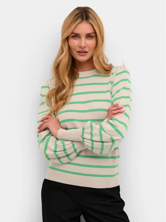 Zdjęcie produktu Kaffe Sweter Kamala 10506891 Zielony Regular Fit
