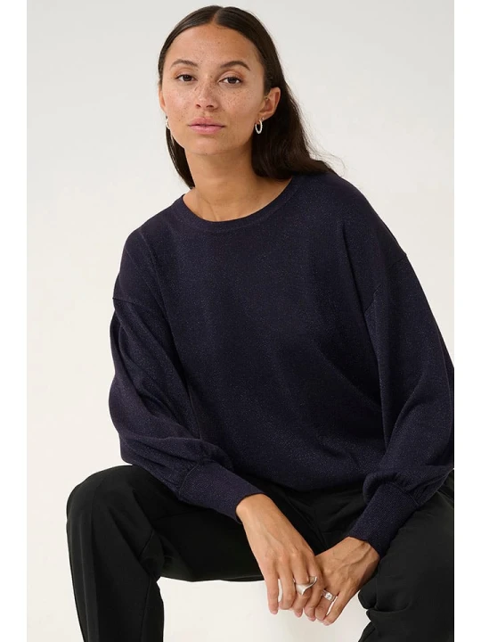 Zdjęcie produktu Kaffe Sweter "Regina" w kolorze fioletowym rozmiar: XL