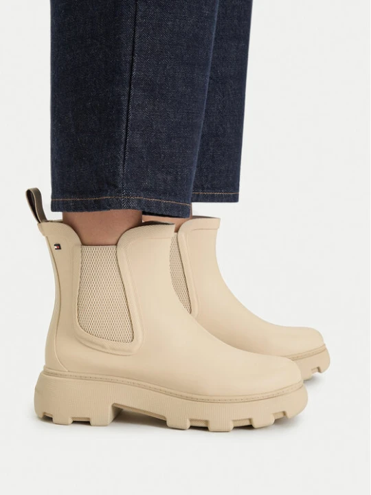 Zdjęcie produktu Kalosze Tommy Hilfiger Flag Cleated FW0FW09387 Beżowy