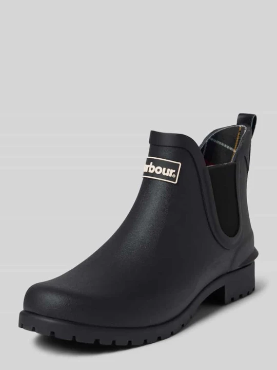 Zdjęcie produktu Kalosze z detal z logo model 'Wilton Chelsea' Barbour Czarny
