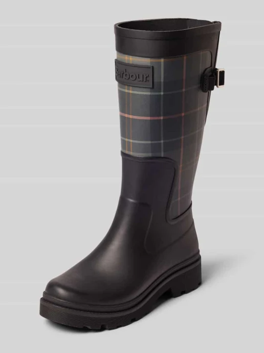 Zdjęcie produktu Kalosze z naszywką z logo Barbour Czarny