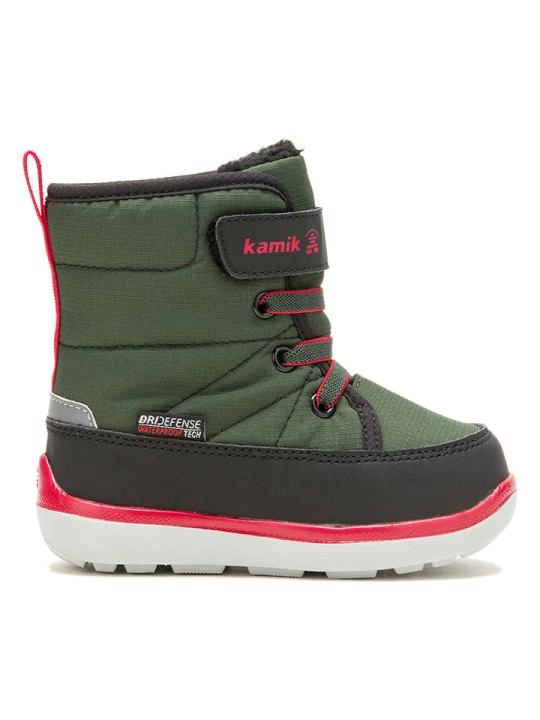 Zdjęcie produktu Kamik Botki zimowe "Luget" w kolorze khaki rozmiar: 22