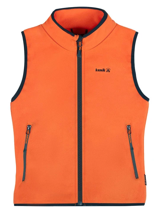 Zdjęcie produktu Kamik Kamizelka polarowa "Phoenix" w kolorze pomarańczowym rozmiar: 98