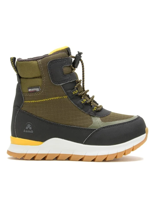 Zdjęcie produktu Kamik Kozaki zimowe "Rockies" w kolorze khaki rozmiar: 33