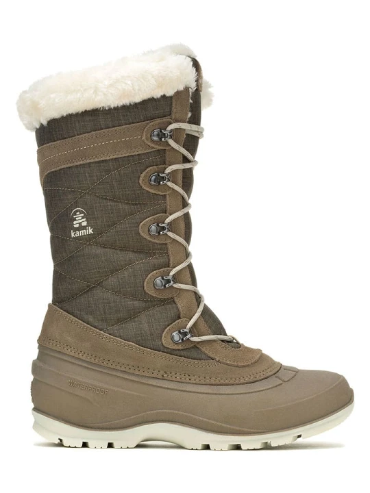 Zdjęcie produktu Kamik Skórzane kozaki zimowe "Snovalley 4" w kolorze jasnobrązowym rozmiar: 41