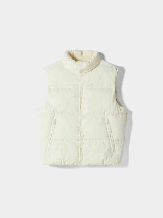 Zdjęcie produktu Kamizelka Bershka mleczny
