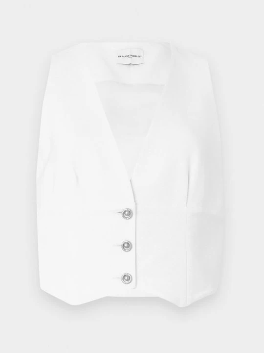 Zdjęcie produktu Kamizelka CLAUDIE PIERLOT mleczny