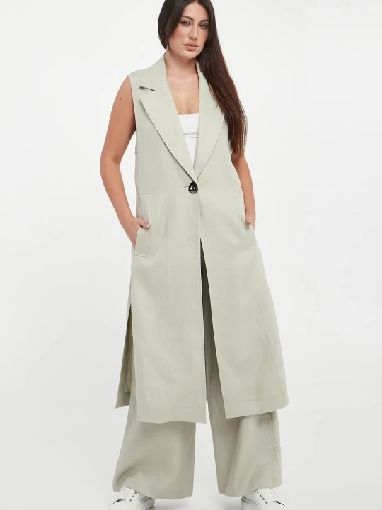 Zdjęcie produktu Kamizelka damska długa lniana ARMANI EXCHANGE