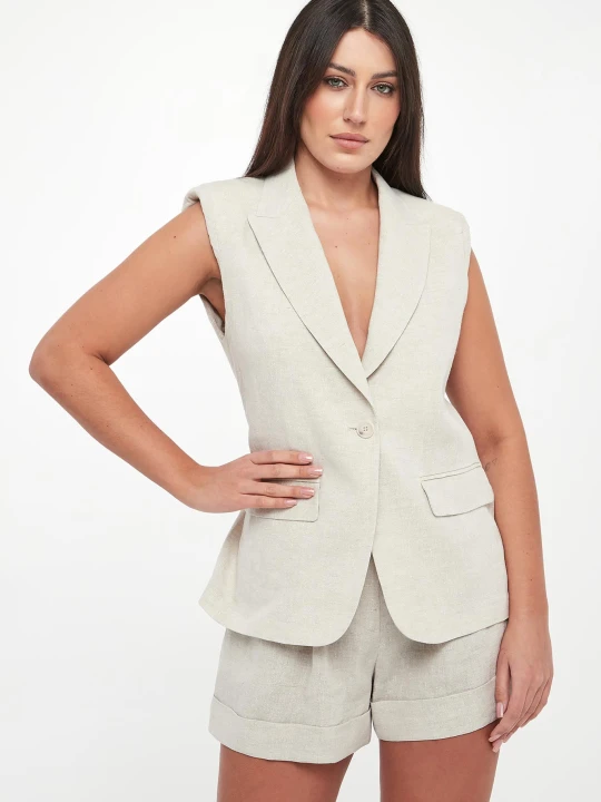 Zdjęcie produktu Kamizelka damska lniana TWINSET