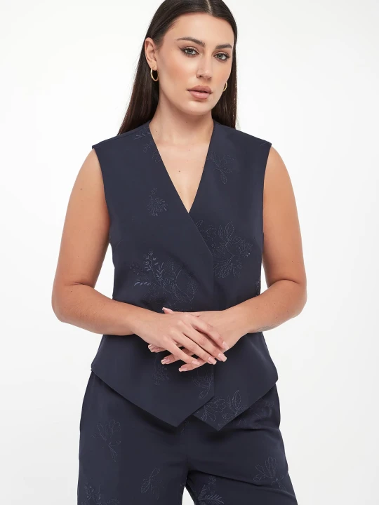 Zdjęcie produktu Kamizelka damska z haftem TWINSET