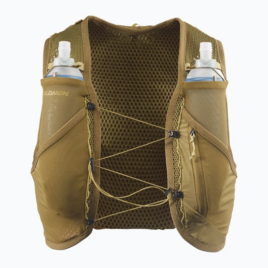 Zdjęcie produktu Kamizelka do biegania Salomon Active Skin 8 Set brilliant olive / willow Brązowy