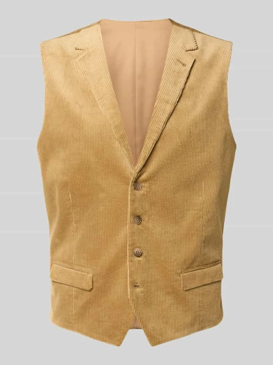 Zdjęcie produktu Kamizelka do garnituru ze strukturą sztruksu model 'ERIC' MCNEAL Camel