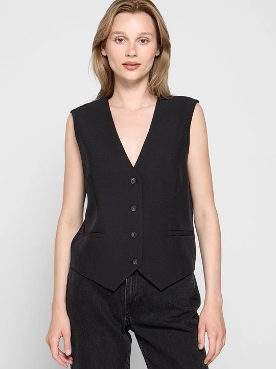 Zdjęcie produktu Kamizelka garniturowa Vero Moda czarny
