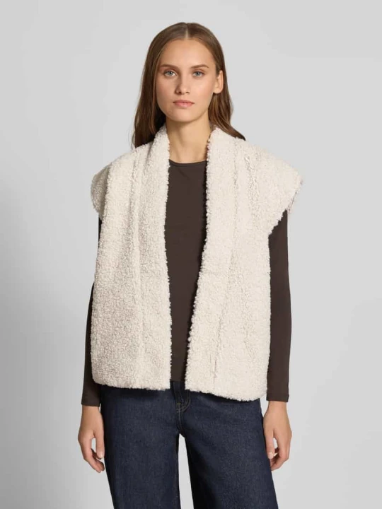Zdjęcie produktu Kamizelka o kroju regular fit w stylu teddy model 'NAYA' Only Écru