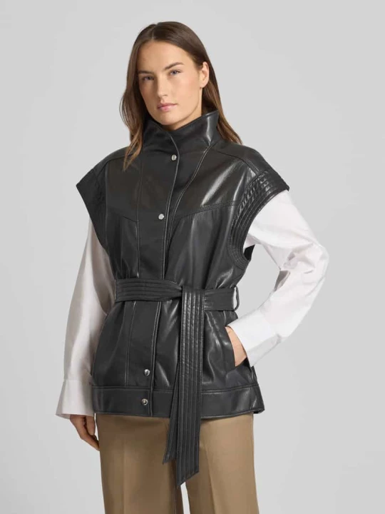 Zdjęcie produktu Kamizelka o kroju regular fit z dodatkiem wiskozy Model 'JACARO' Boss Antracytowy