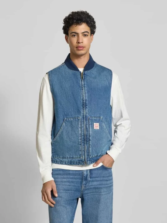Zdjęcie produktu Kamizelka w deniowym wyglądzie, krój regular fit, model 'Sansome' Levi's Jeansowy niebieski