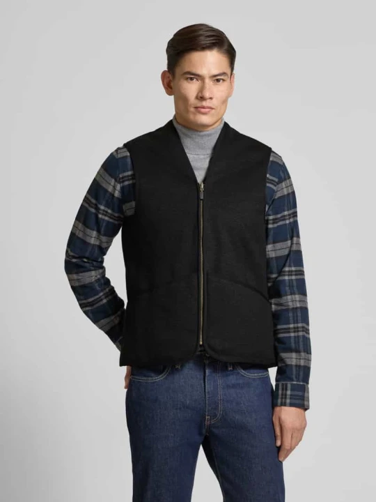 Zdjęcie produktu Kamizelka o kroju regular fit z imitacji futra Barbour Czarny