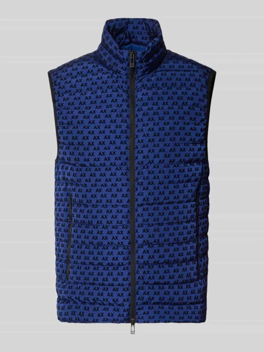 Zdjęcie produktu kamizelka o kroju regular fit z kaczym puchem i pierzem model 'PIUMINO' Armani Exchange Królewski niebieski