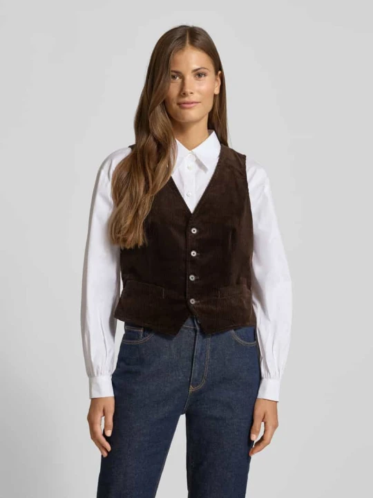 Zdjęcie produktu Kamizelka o kroju regular fit z kieszeniami z wypustką Polo Ralph Lauren Czekoladowy