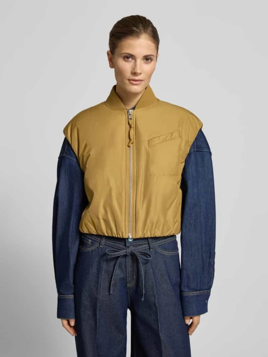 Zdjęcie produktu Kamizelka o kroju regular fit ze stylu college z kołnierzem Marc O'Polo Musztardowy