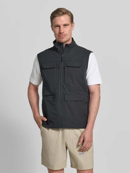 Zdjęcie produktu Kamizelka o kroju regular fit z naszywanymi kieszeniami model 'Bergheim' icepeak Antracytowy