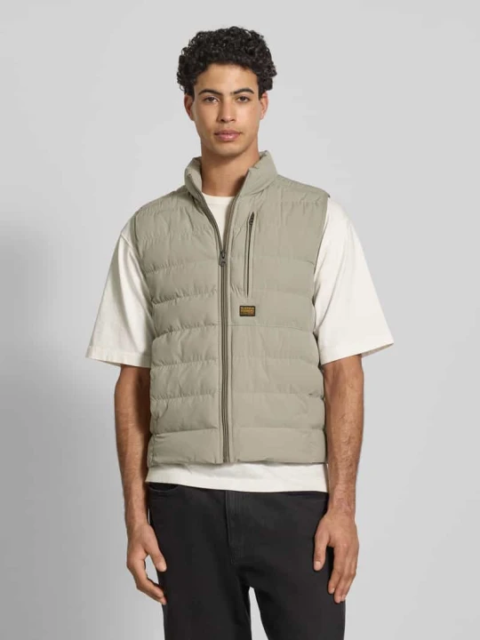 Zdjęcie produktu Kamizelka w pikowanym wyglądzie o kroju regular fit model 'Foundation' G-Star Raw Piaskowy