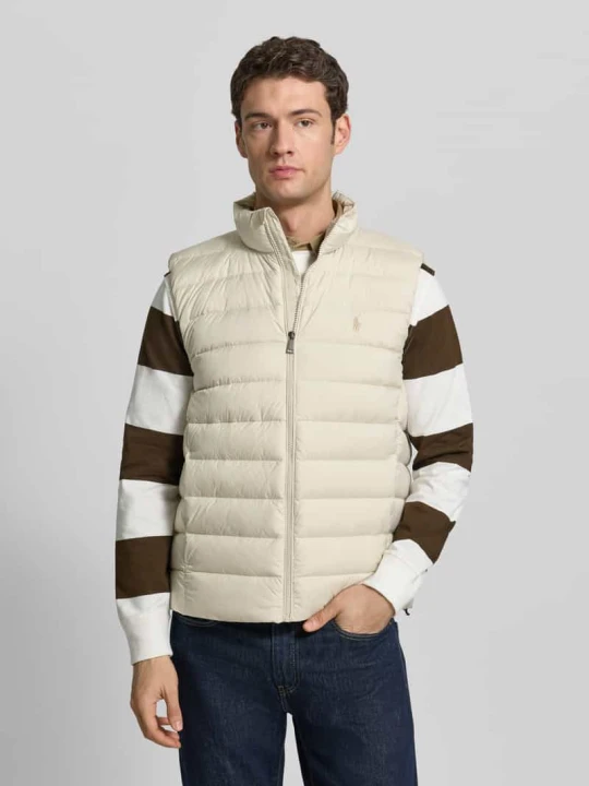 Zdjęcie produktu Kamizelka Regular Fit o pikowanym wyglądzie Polo Ralph Lauren Piaskowy