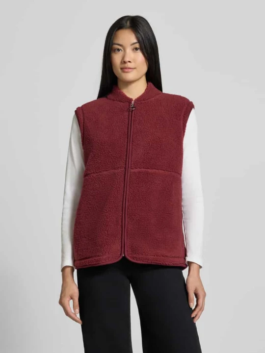 Zdjęcie produktu kamizelka o kroju regular fit ze stójką model 'SC-ONYX 3' Soyaconcept Ciemnoczerwony