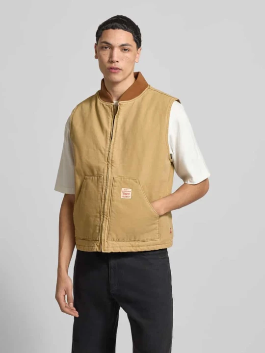 Zdjęcie produktu Kamizelka o kroju relaxed fit z czystej bawełny model 'SANSOME' Levi's Beżowy