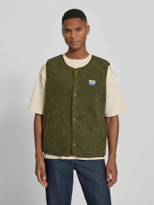 Zdjęcie produktu Kamizelka o kroju straight fit z Naszywka z logo model 'Hoktown' American Vintage Khaki