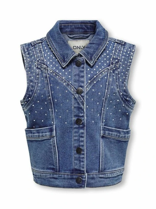 Zdjęcie produktu Kamizelka ONLY GIRLS niebieski denim