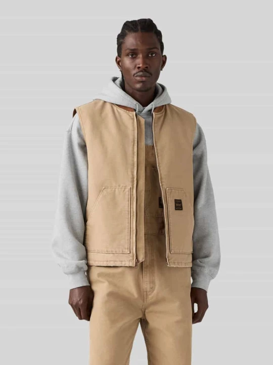 Zdjęcie produktu Kamizelka outdoorowa o kroju regular fit z czystej bawełny z naszywanymi kieszeniami Levi's Beżowy