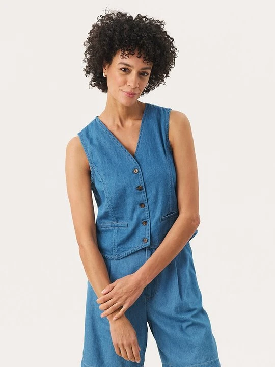 Zdjęcie produktu Kamizelka Part Two jasnoniebieski denim