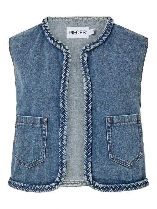 Zdjęcie produktu Kamizelka Pieces jasnoniebieski denim