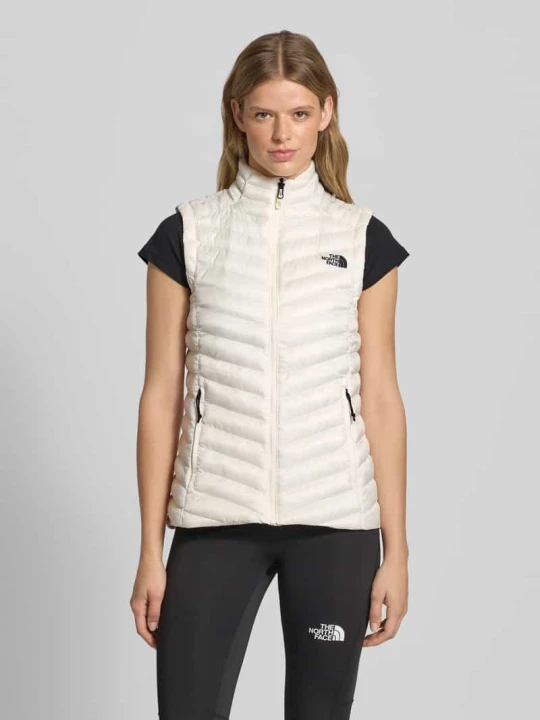 Zdjęcie produktu Kamizelka pikowana o kroju regular fit z wyhaftowanym logo model ‘HUILA’ The North Face Złamany biały