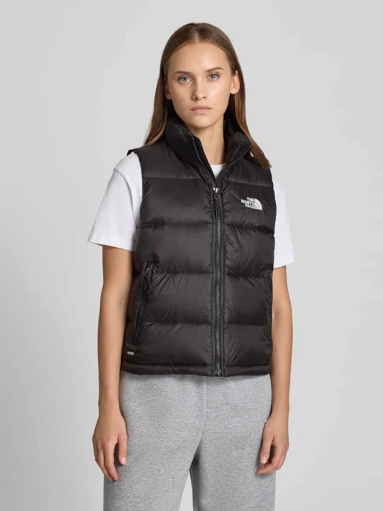 Zdjęcie produktu kamizelka pikowana o kroju regular fit z wyhaftowanym logo model 'HYDRENALITE DOWN A-LINE' The North Face Czarny