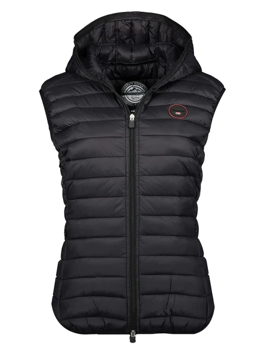 Zdjęcie produktu Geographical Norway Kamizelka pikowana "Vafne" w kolorze czarnym rozmiar: XXL