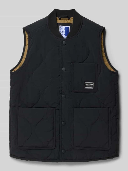 Zdjęcie produktu Kamizelka pikowana z kieszenią na piersi model ‘HERO’ Jack&Jones Czarny