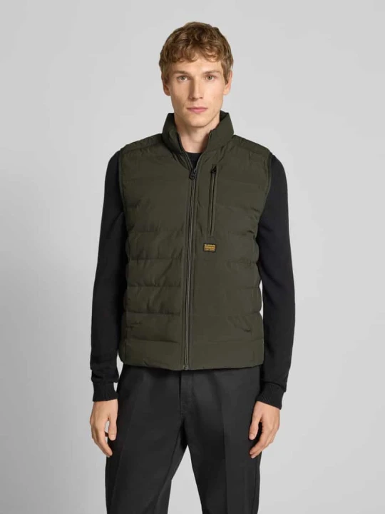 Zdjęcie produktu Kamizelka pikowana z naszywką z logo model ‘Foundation’ G-Star Raw Antracytowy