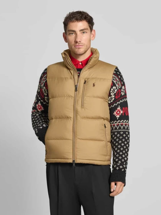 Zdjęcie produktu Kamizelka pikowana z zamkiem błyskawicznym Polo Ralph Lauren Khaki