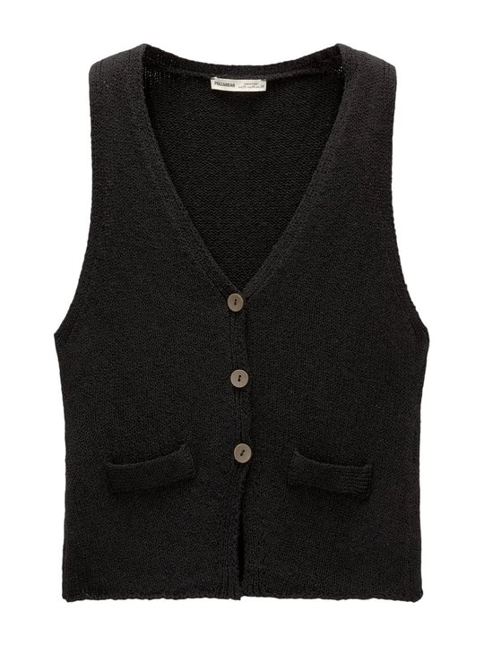 Zdjęcie produktu Kamizelka PULL&BEAR czarny